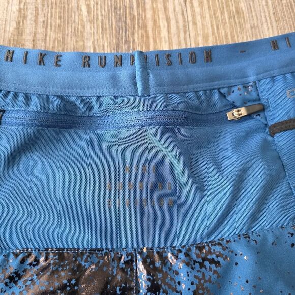 Nike Running Division Men's Shorts Camo Black Blue Lined Large L 3M FN3377-476 - Picture 8 of 13